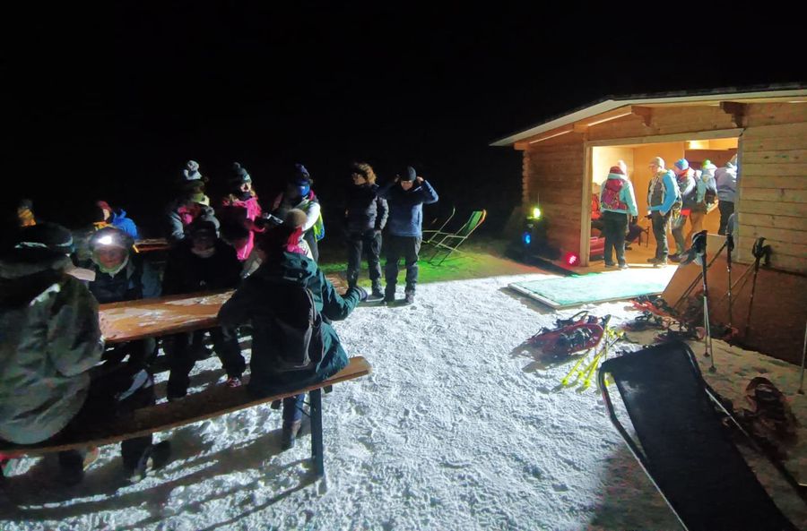Ciaspognam, in 350 sotto il cielo stellato di St-Barthélemy
