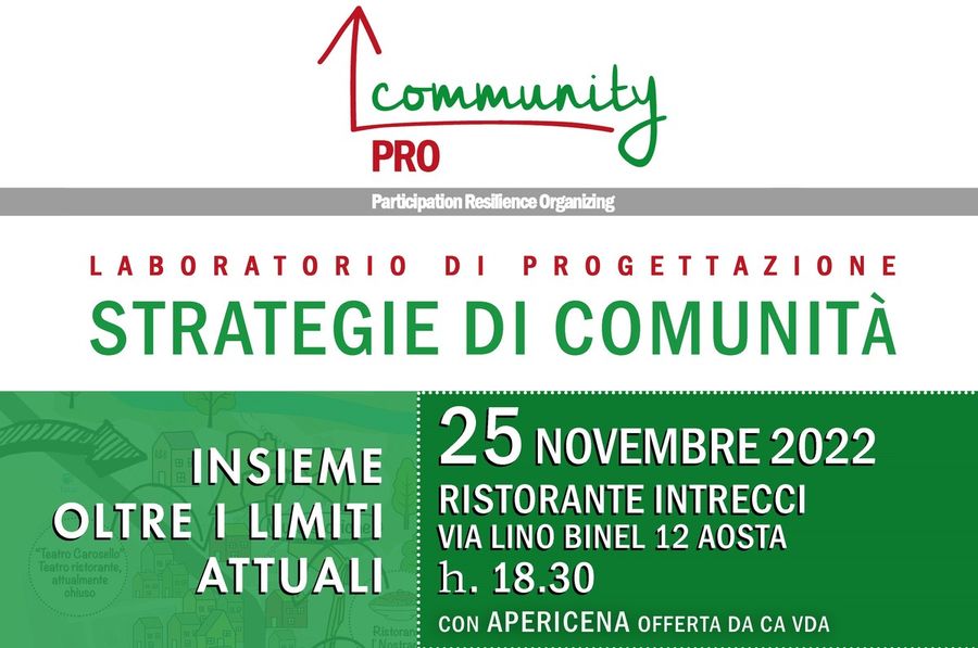 Cittadinanzattiva, proseguono in Valle gli incontri di Community pro