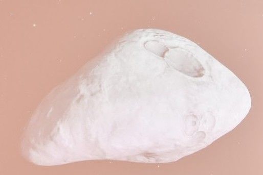 Una rappresentazione artistica di Callicore, luna di Giove