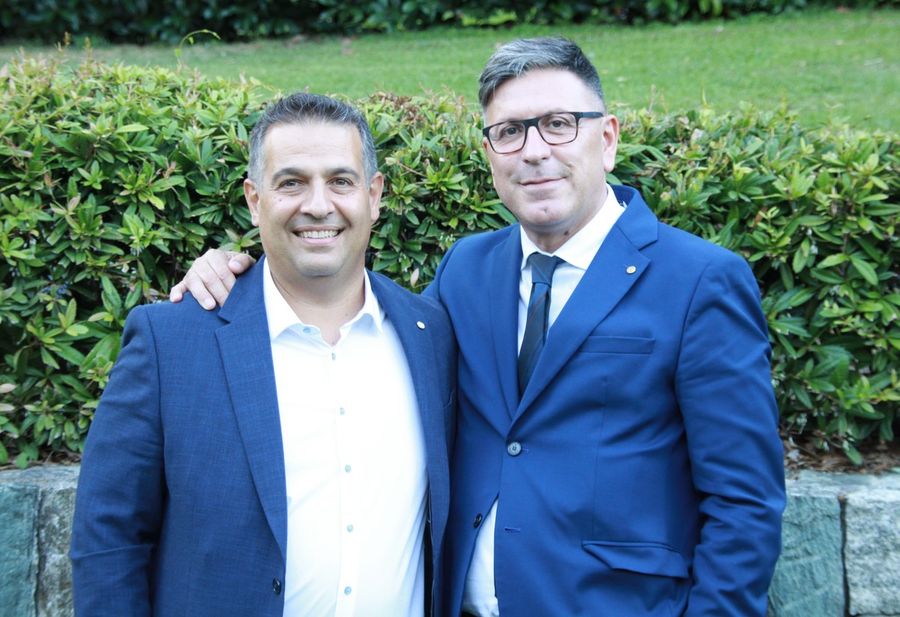 Andrea Caruso (a sn) con il Presidente nazionale CNA Dario Costantini