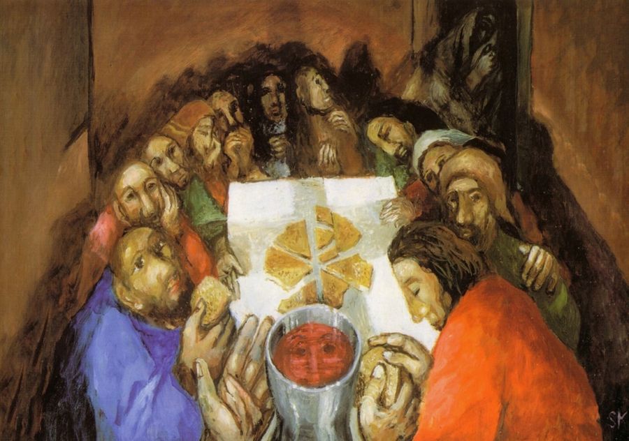 'Ultima cena' di Sieger Koder, la realtà della nostra vita nella mani di Dio