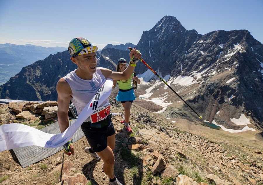 Arrivo in vetta (Photo credit Roberto Roux)