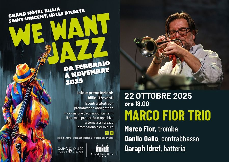Con 'Ellis in Wonderland' al Grand Hotel Billia torna We Want Jazz