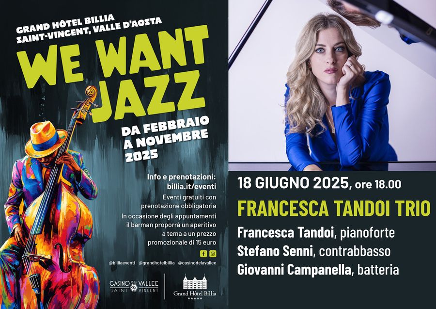 We Want Jazz accoglie Francesca Tandoi al G.H. Billia