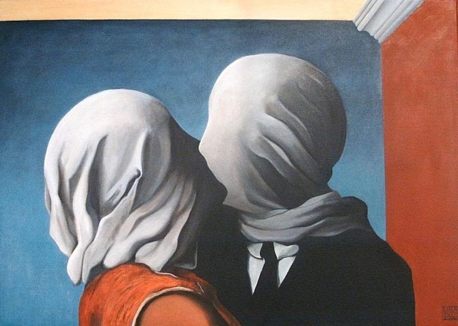 'Gli amanti' (1928) - René Magritte 'Gli amanti' (1928) - René Magritte