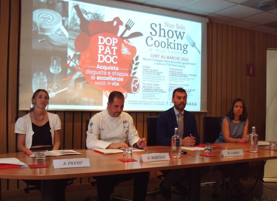 Da sn Anais Piccot, Gianluca Masullo, Marco Carrel e Alessia Gontier