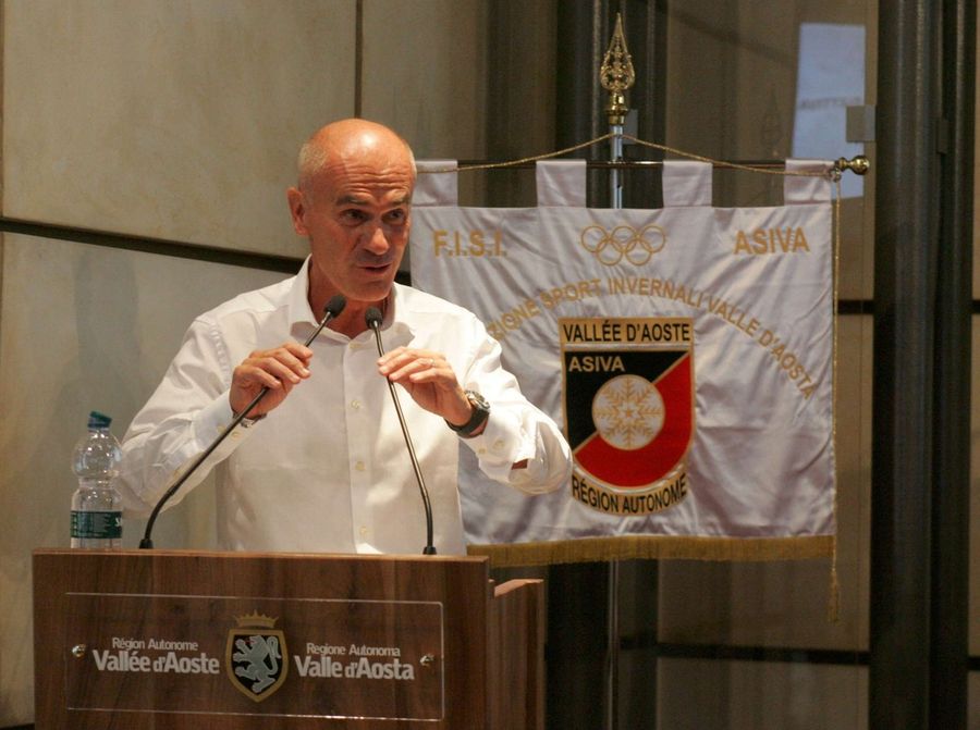 Albert Chatrian durante il suo discorso di insediamento