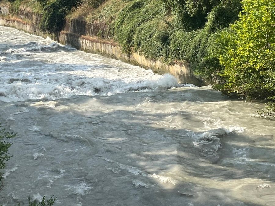 Il Buthier ad Aosta alle 9,30 di oggi mercoledì 7 agosto