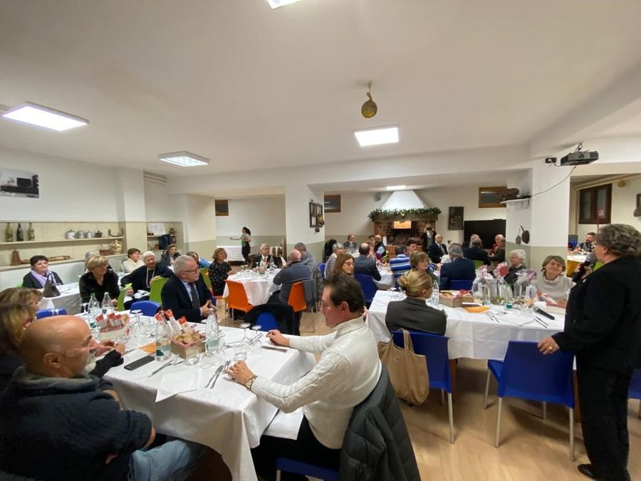 Una serata conviviale del Circolo Valdostano della Stampa