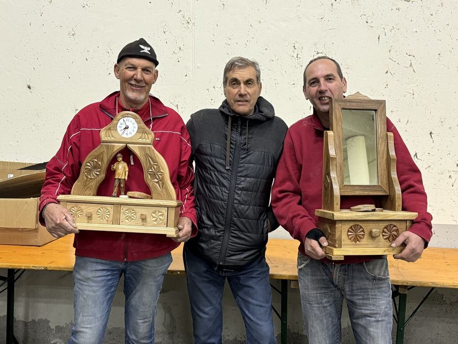Da sn Elio Dallod, Renato Dal Bosco e Denis Gyppaz Da sn Elio Dallod, Renato Dal Bosco e Denis Gyppaz