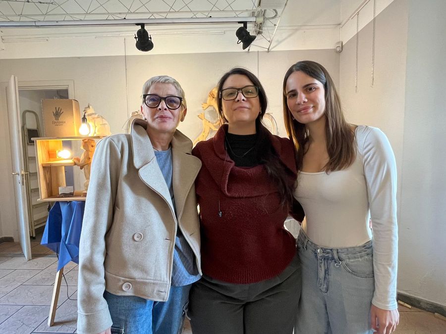 Da sn Alessandra Diridoni, Barbara Caratti e Marie-Claire Corradino