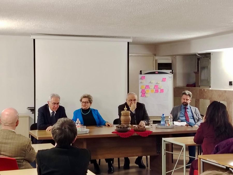 Da sn Giovanni Donati, Mariagrazia Vacchina, Lorenzo Pasquariello e Alessandro Fusaro