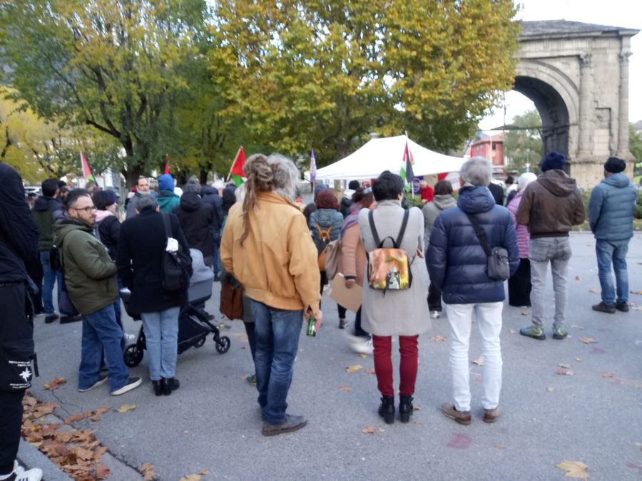 Aosta, in piazza per la 'Palestina libera'