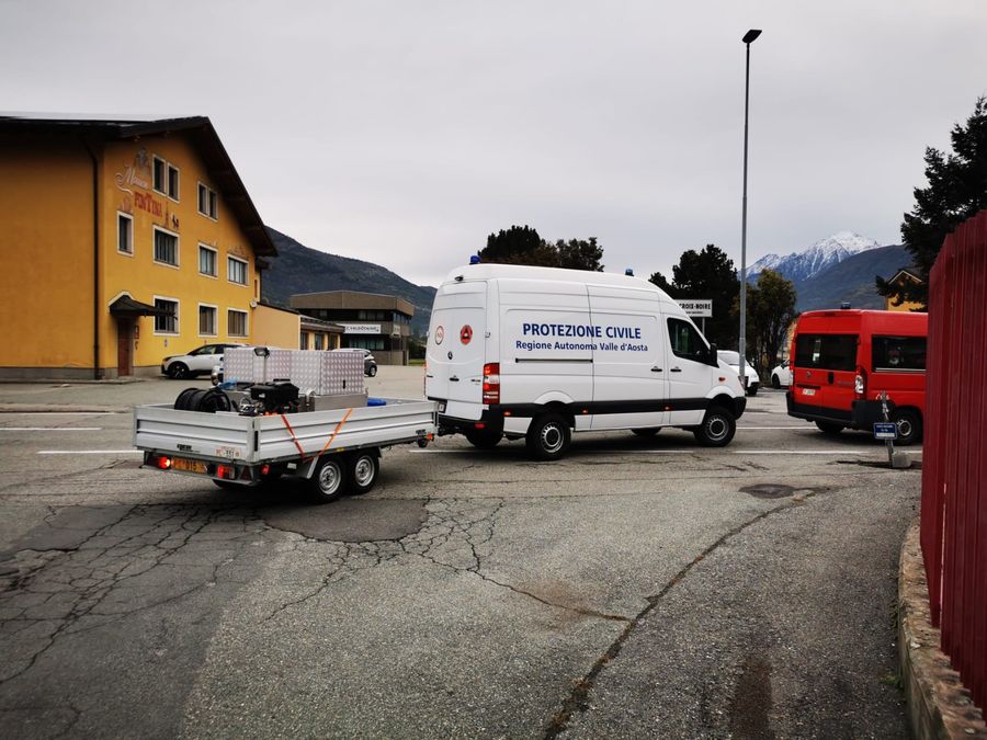 Emergenza Toscana: partita oggi la colonna mobile della Protezione civile valdostana