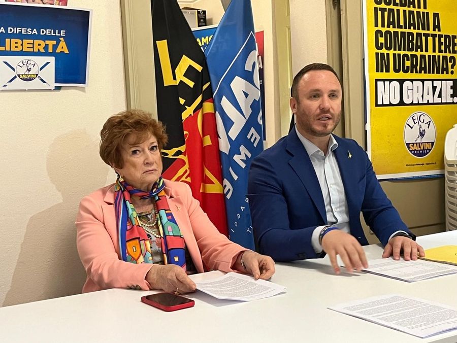 Marialice Boldi e Andrea Manfrin durante la presentazione dell'iniziativa
