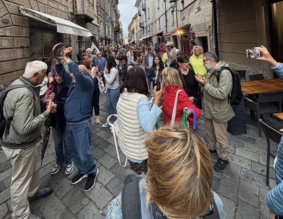 Oltre duecento aostani in corteo contro gli orrori a Gaza Oltre duecento aostani in corteo contro gli orrori a Gaza