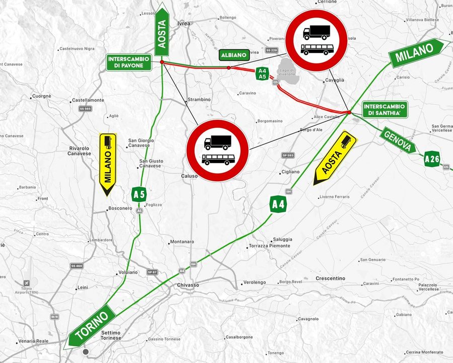 Odissea autostrada A5, oggi ispezione ministeriale alla bretella di Santhià Odissea autostrada A5, oggi ispezione ministeriale alla bretella di Santhià