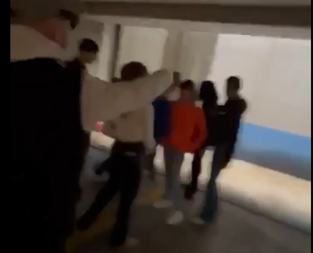 Un fotogramma di un video girato dai ragazzi Un fotogramma di un video girato dai ragazzi