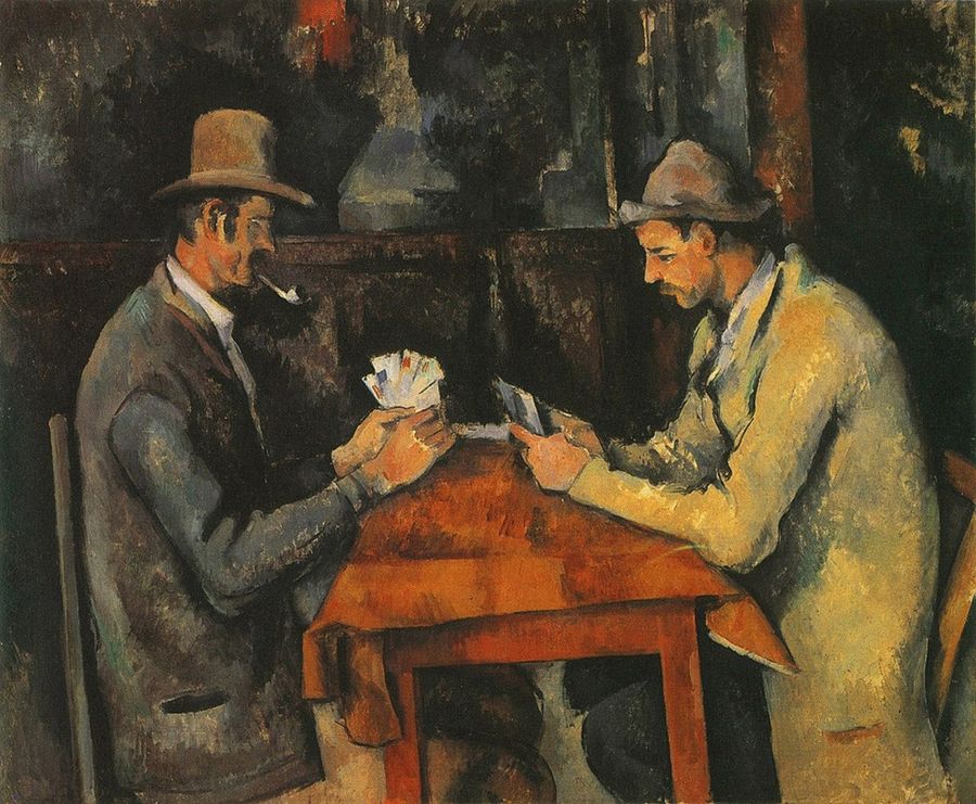 'Giocatori di carte', 1892-1895;  Paul Cézanne (1839-1906)