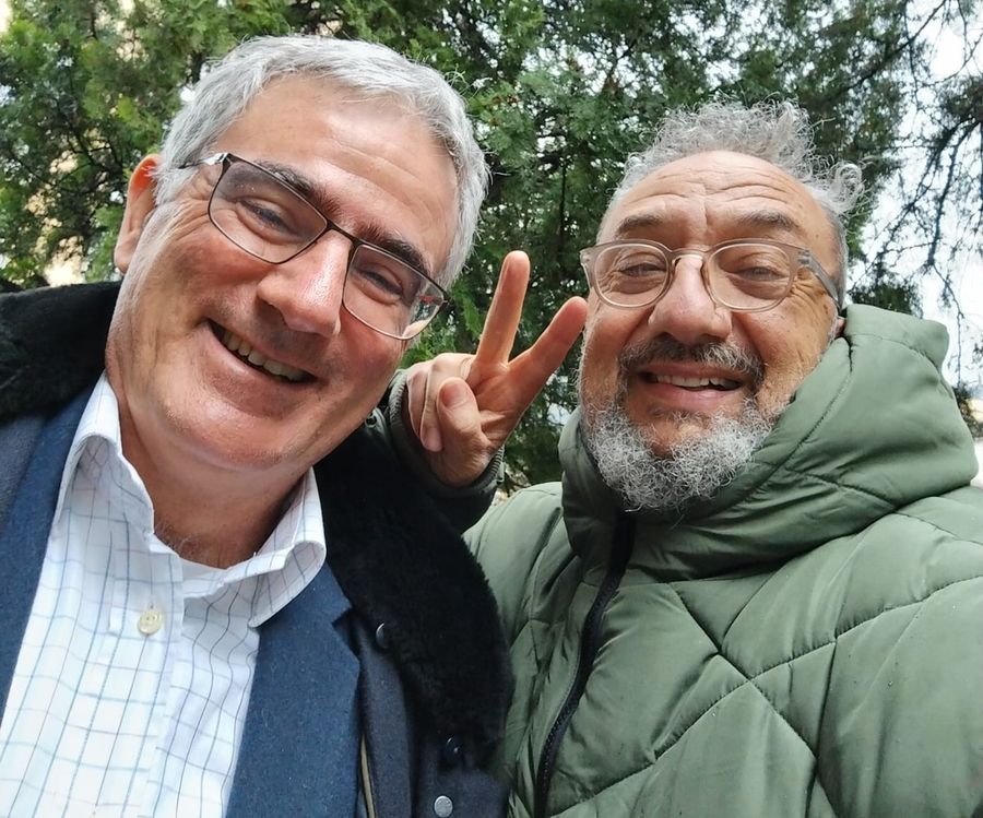 Il medico Marcello Giudice e 'Sisto' Cirri Il medico Marcello Giudice e 'Sisto' Cirri