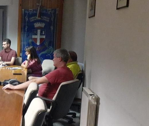 Un momento della seduta consiliare