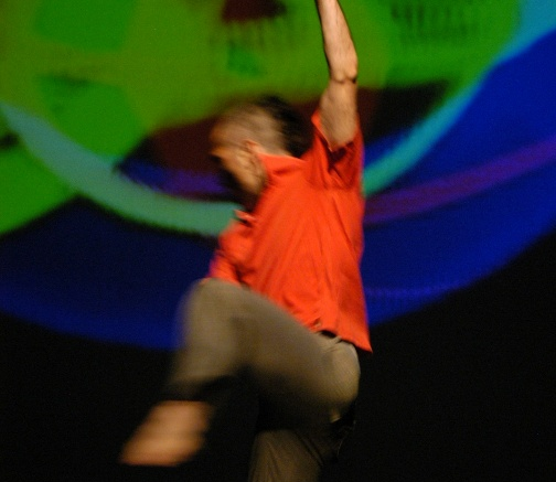 Andrea Cagnetti durante una danza
