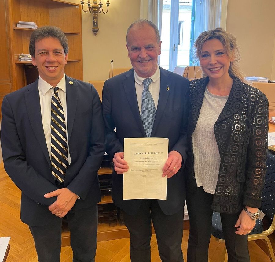 Roberto Calderoli e Nicoletta Spelgatti Roberto Calderoli e Nicoletta Spelgatti