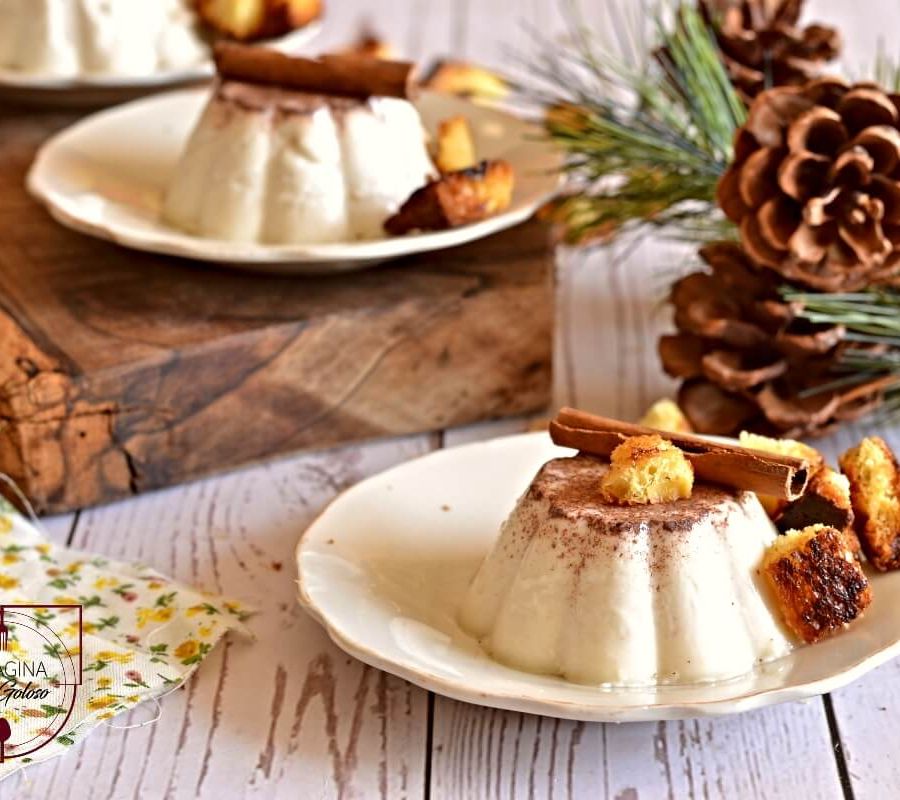 Panna cotta alla cannella e crostini di panettone con 'La Pagina del Goloso'