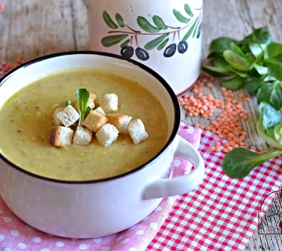La Pagina del Goloso di Cinzia Raso; zuppa di lenticchie rosse decorticate