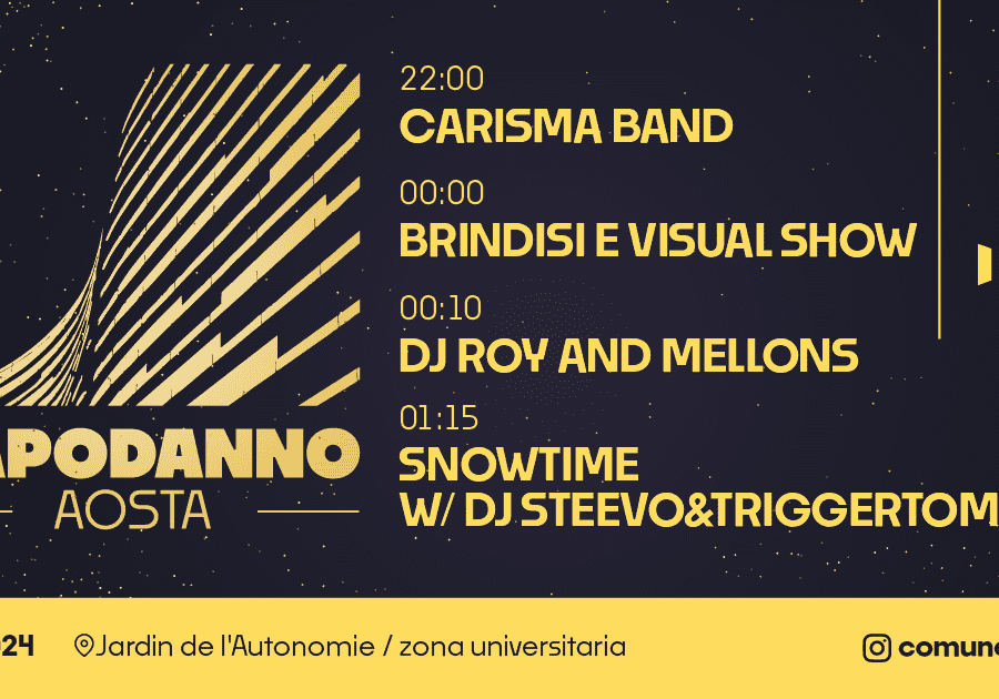 Aosta accoglie il 2025 in musica con una festa-evento nel Jardin de l’Autonomie