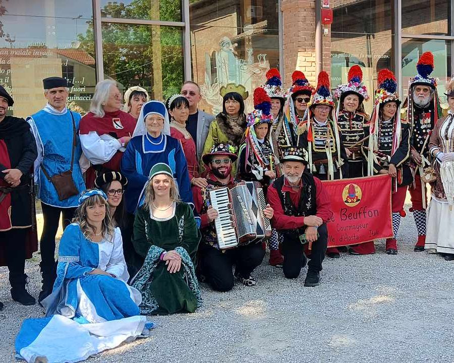 Gli Challant di Châtillon protagonisti al raduno delle maschere italiane