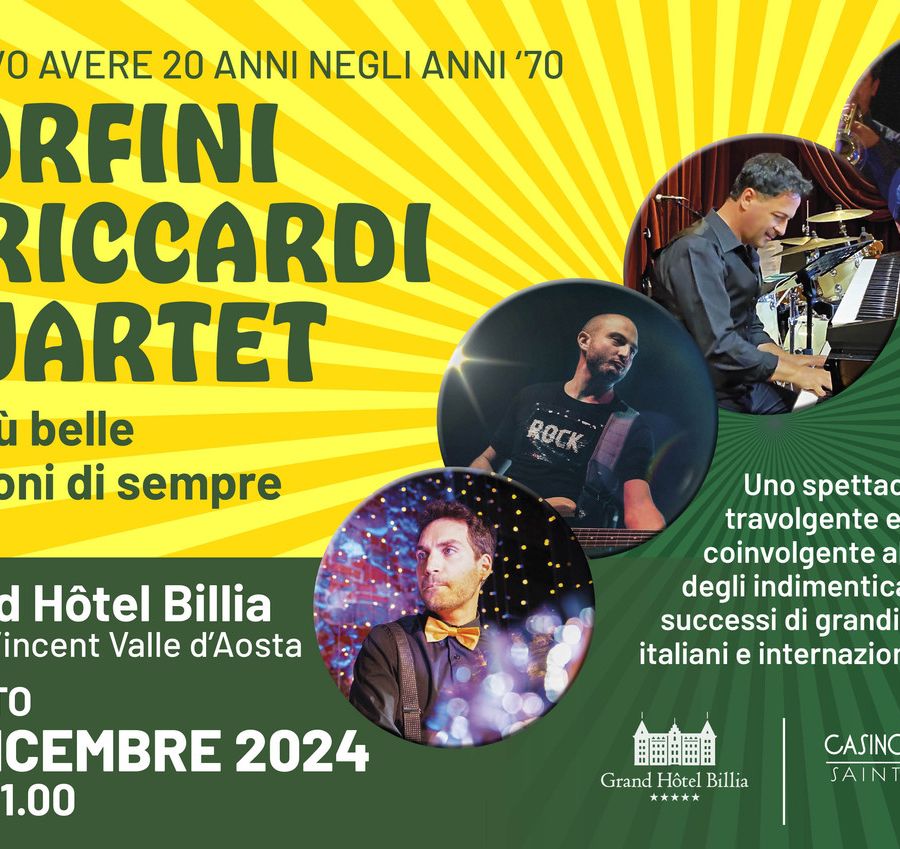 Al G.H. Billia le più belle canzoni di sempre con Corfini&amp;Riccardi Quartet