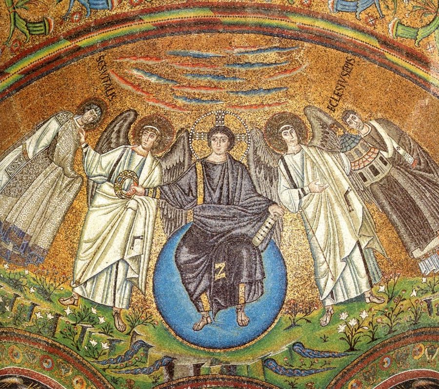 Il Cristo Pantocratore, VI secolo; Basilica di San Vitale a Ravenna