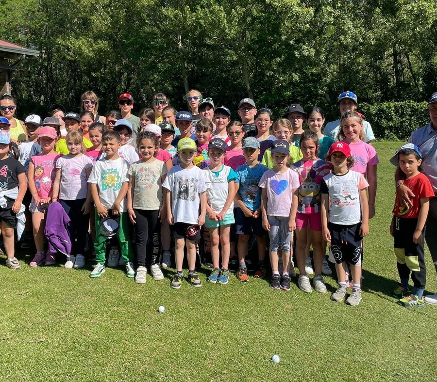 Foto di gruppo al Golf club Aosta Brissogne