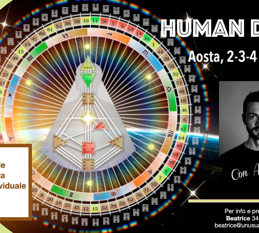 Human Design con Alberto Sturiale, ad Aosta dal 2 al 4 novembre