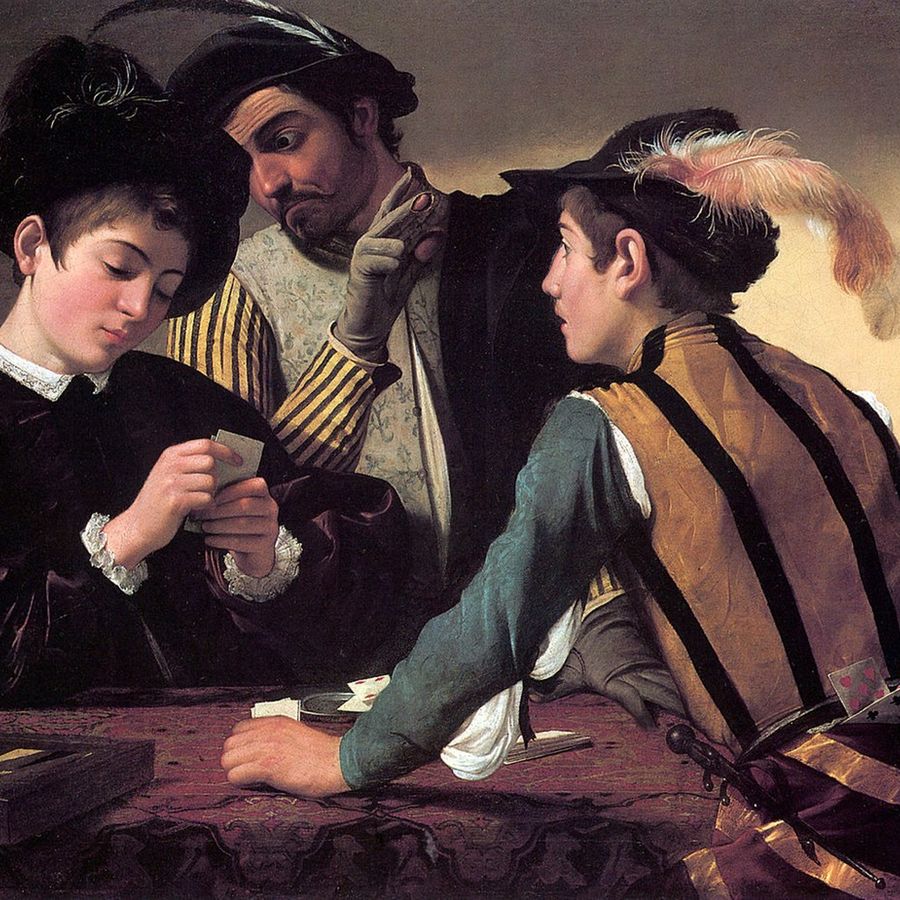 'I bari', 1594- Caravaggio (1571-1610)