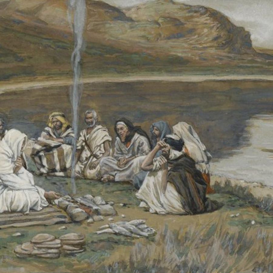 'Pasto di Gesù nostro Signore con gli apostoli', 1886-1894; James Tissot (1836-1902)