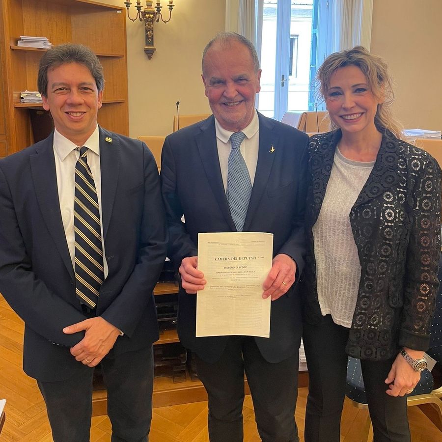 Roberto Calderoli e Nicoletta Spelgatti