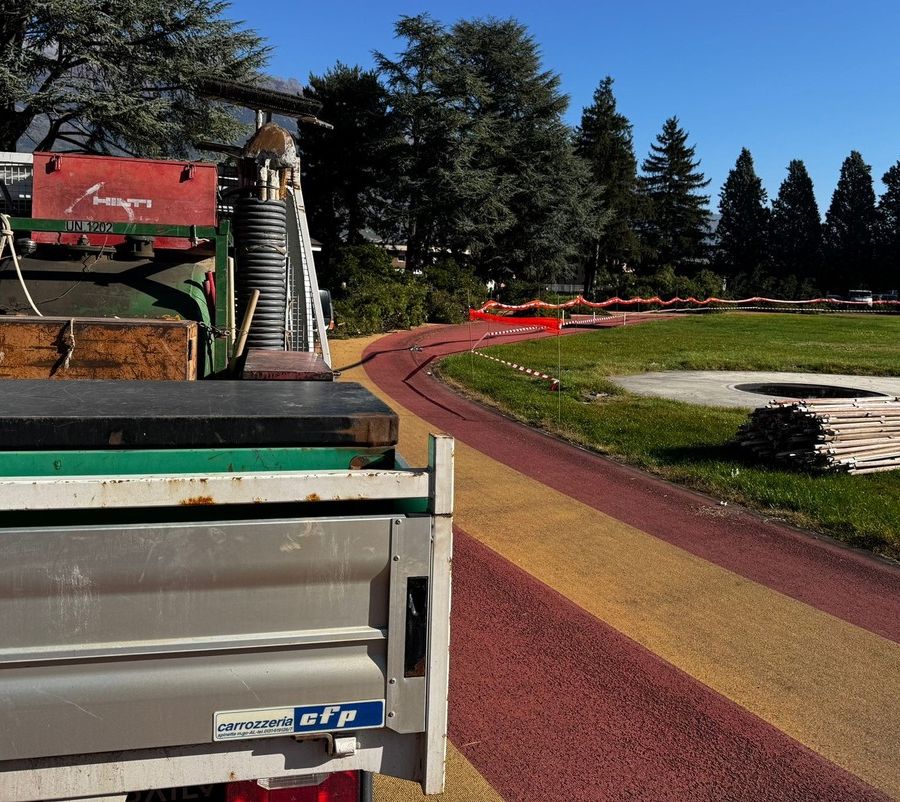 Aosta, al via il cantiere di riqualificazione della pista di atletica al Tesolin