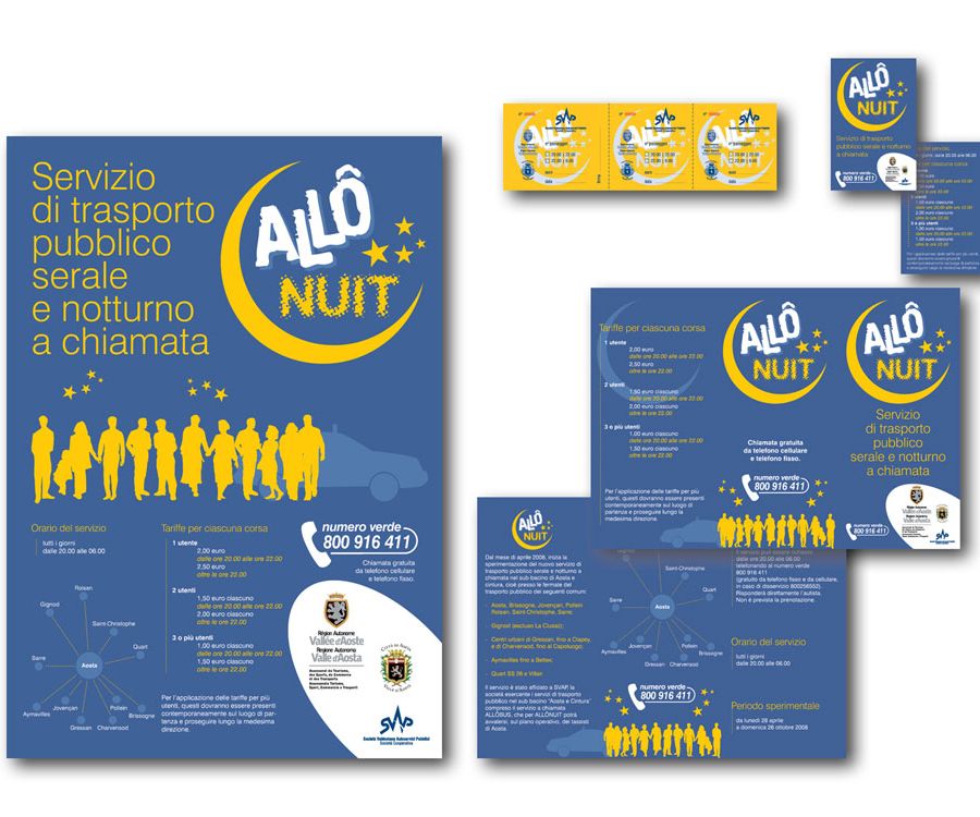 'AostaSicura', disponibili i voucher per il servizio Allô Nuit