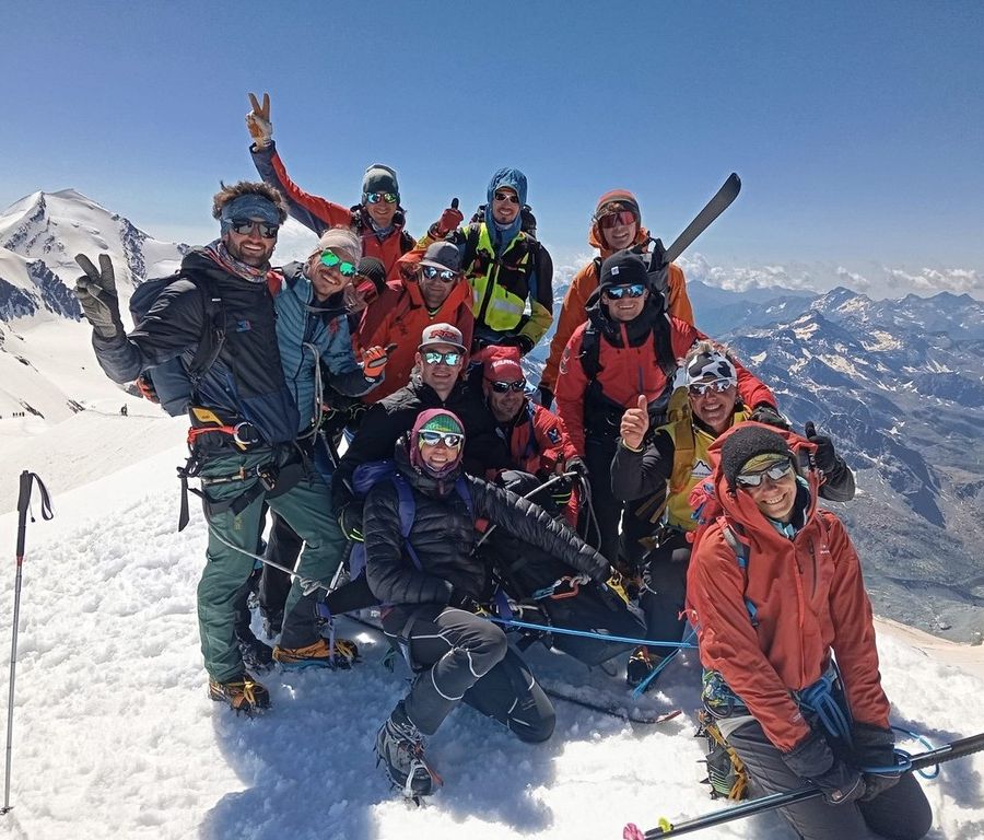 Gli 'Alpinisti InsuperAbili' in vetta al Breithorn