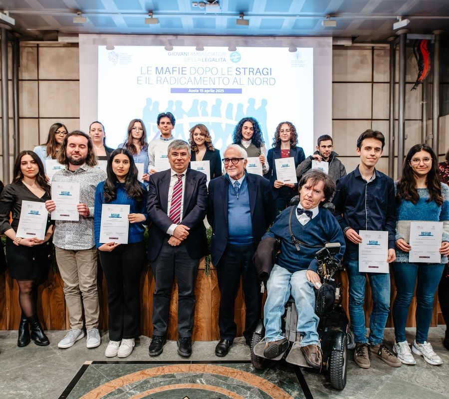 La Valle d'Aosta ha 20 nuovi Giovani Ambasciatori della Legalità