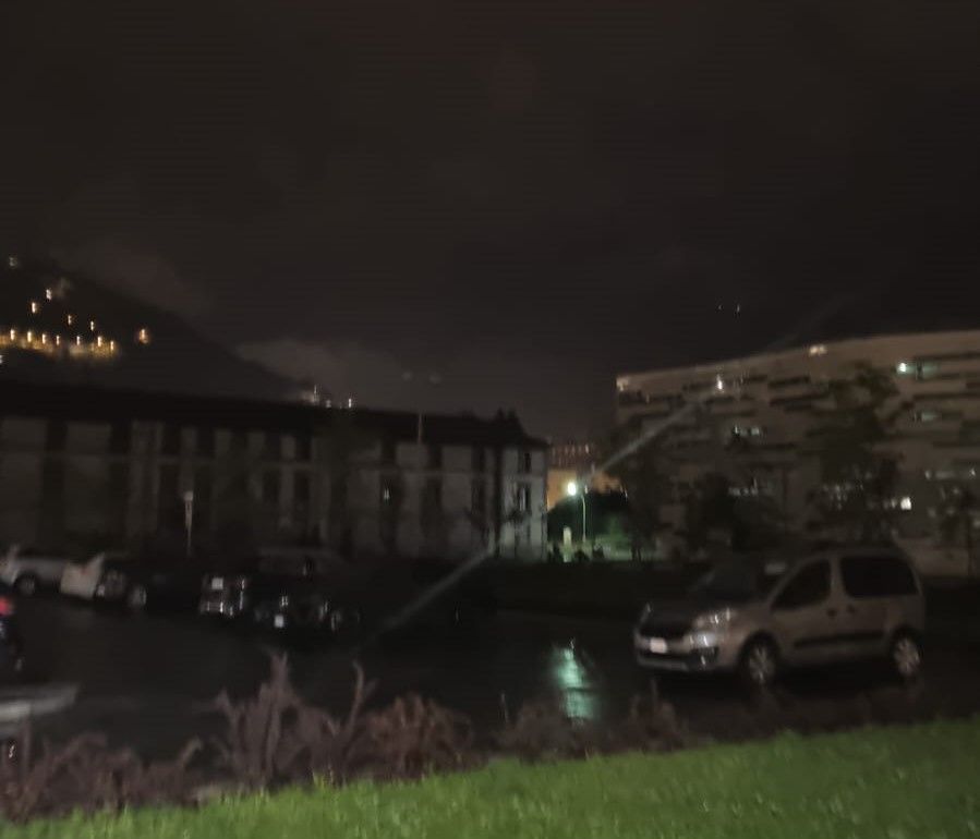 Black-out dell'illuminazione pubblica nel centro di Aosta
