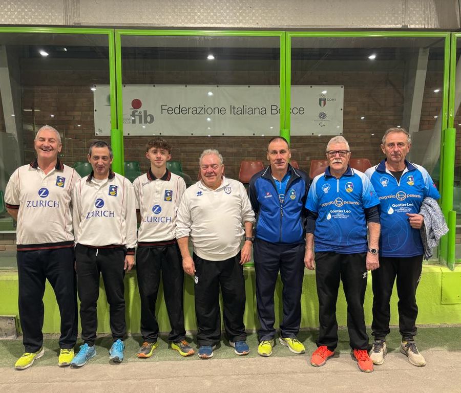 Da sn Emilio Cerise, Alessio Benvenuto, Flavio Mullari, Andrea D'Alonzo, Fabrizio Chabloz, Giorgio Betemps e Daniele Chadel