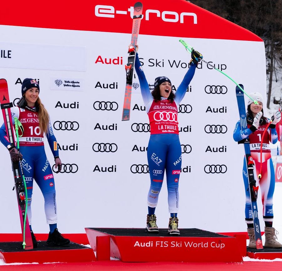 Il meraviglioso podio di La Thuile (photo credit Federica Fornaro)