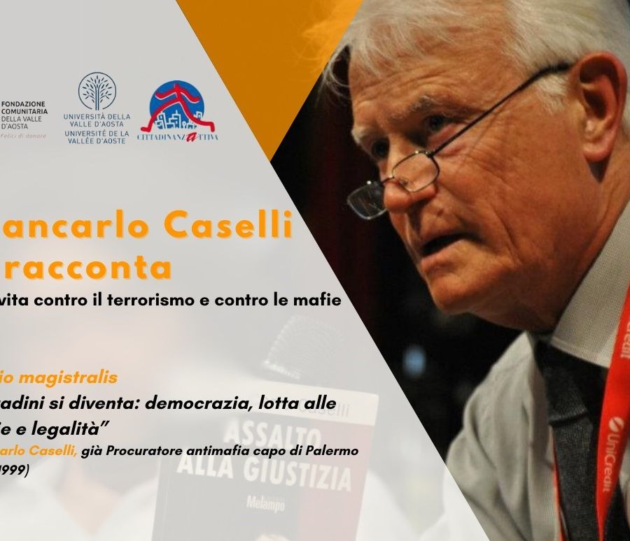 Giancarlo Caselli ad Aosta per 'raccontare' percorsi di legalità