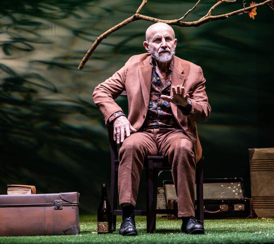 Giuseppe Cederna durante la rappresentazione al Teatro Stabile di Torino