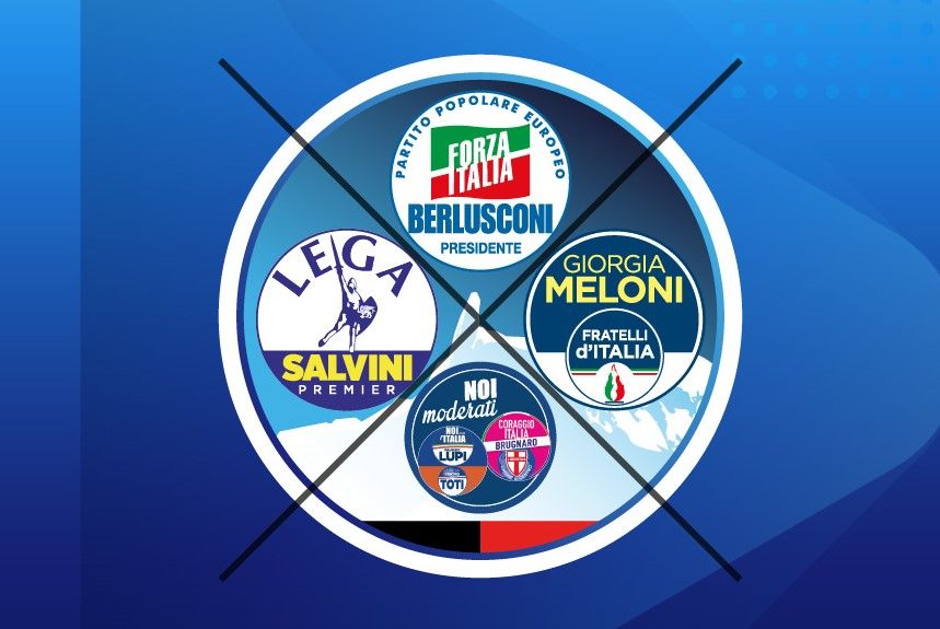 Il simbolo del Centrodestra unito VdA alle elezioni Politiche dello scorso ottobre
