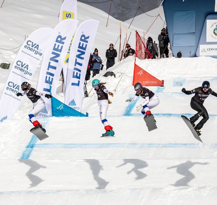 Snowboard: CpI, Moresi sul gradino alto del podio nel Big air di Cervinia