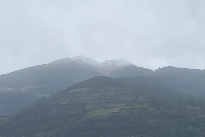 E' arrivata la neve su Punta Chaligne